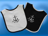 Baby Military U.S. Navy Sailor Bibs Set Of Two