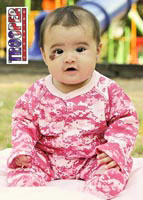 Pink Digital Camouflage Cold Weather Crawler For Baby