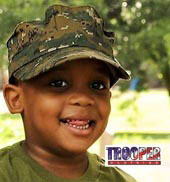 Digital Camo 8 Point Marine Style Cap For Children