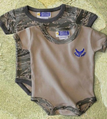 Infant Camo Air Force Rompers 2 Piece Set