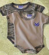 Infant Camo Air Force Rompers 2 Piece Set