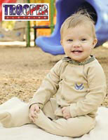 Infant Air Force Crawler Set Camo And Camo Trim