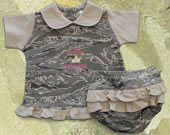 Air Force Abu Camouflage Dress Set For Infants