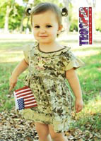 Digital Desert Camo Little Miss Semper Fi Dress For Baby