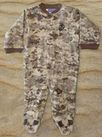 Infant Camo Footed Crawler Digital Desert Camo