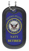 Dog Tag-Navy Retired