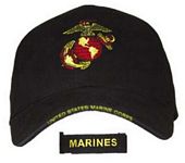 Cap - Globe & Anchor (Black)
