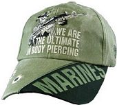 Cap - The Ultimate In Body Piercing Marines (OD Green)