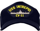 USA-Made Embematic Cap - USS Intrepid CV-11 (With Ship)