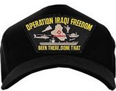 USA-Made Embematic Cap - Operation Iraqi Freedom Been There (Black)