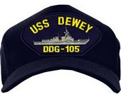 USA-Made Embematic Cap - USS Dewey DDG-105
