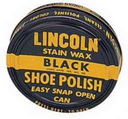 LiNCOln USMC Black Stain Wax Shoe Polish