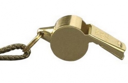 Military Style Brass Police Whistle