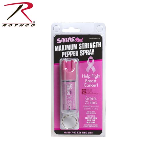 Sabre Breast Cancer Pepper Spray (KrNbcf02) Army Navy Shop