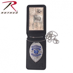 Rothco Leather Neck Universal Badge/Id Holder