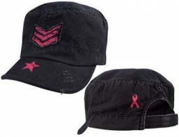 Womens Military Caps Womens Sargeant Cap Help Fight Breast Cancer