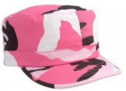 Pink Camo Caps Womens Camouflage Cap