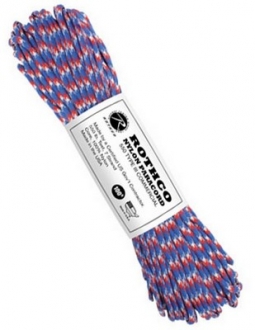 550Lb Paracord Red/White/Blue Cord 100 Ft Long