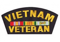 Vietnam Veteran Logo Patch 6 Inch Arched