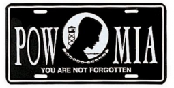 Pow/Mia License Plates