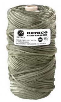 550 Lb Nylon Test Cord 300 Feet Olive Drab