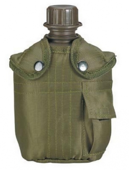 Military Style Plastic Canteen And Cover