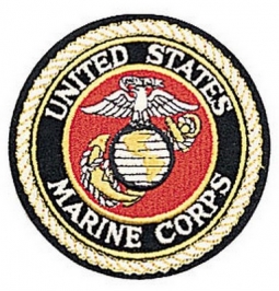 Deluxe USMC Logo Patch 4 Inch Round