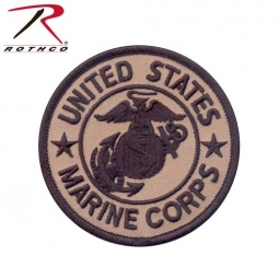 Coyote Marine Corps Patch with Hook & Loop 3 Inch