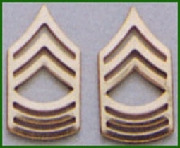Military Rank Insignia Master Sergeant Gold