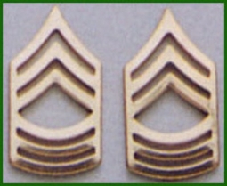Military Rank Insignia Master Sergeant Gold