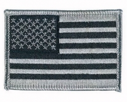 American Flag Embroidery Patch Black And Grey