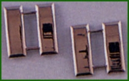 Military Rank Emblems Silver Captain's Bars