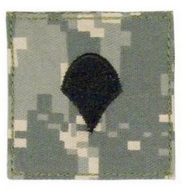 Military Rank Spec-4 Digital Camo Logo Patches