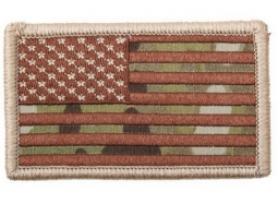 U.S. Flag Patch Multicam Hook Back Patch