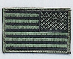 Subdued Reverse US Flag Patches 2X3