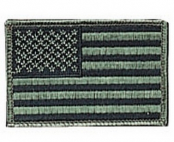Subdued US Flag Patches 2X3
