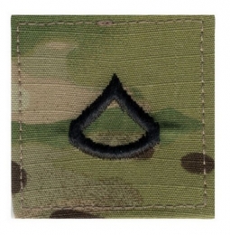 Private First Class Insignia Multi Cam Patch