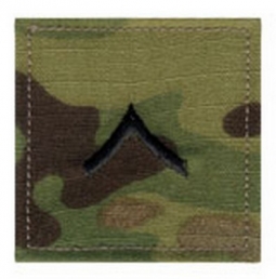 Private Military Rank Patch Multi-Cam