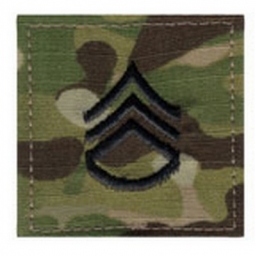 Staff Sergeant Military Rank Patch Multi-Cam