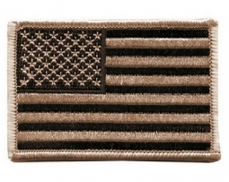 Desert Tan U.S. Flag Embroidery Patches