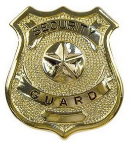 Security Guard Badges - Gold Tone