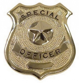Special Officer Badges - Gold Tone