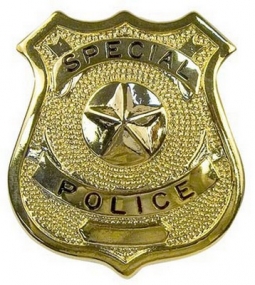 Special Police Badges Gold Tone