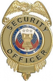 Gold Security Officer's Badge