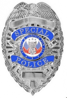 Deluxe Special Police Badge Silver