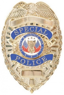 Special Police Badge Deluxe Gold Badge