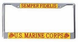 Military License Plate Frames US Marines License Plate Frame
