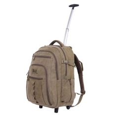 Rothco Wheeled Canvas Backpack - Khaki