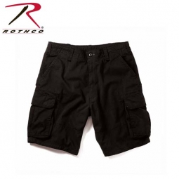 Military Cargo Shorts Black Vintage Paratrooper Cargo Shorts