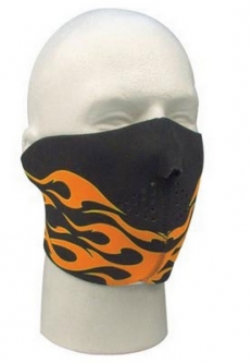 Military Style Facemask Neoprene Flame Print